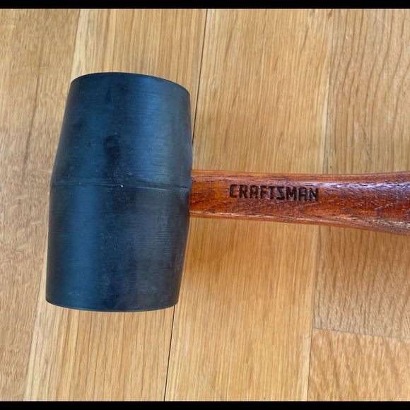 RARE Craftsman Rubber Mallet 45787 Hickory Handle LIKE NEW - Picture 4 of 15